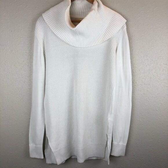 NWT Michael Kors White Cowl Neck Sweater Size S - Picture 1 of 6